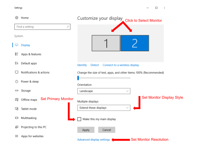 How To Configure Dual Monitors On Windows: